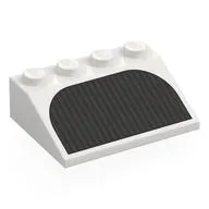 Brick Sloped 33° 3 x 4 with Black Vent print