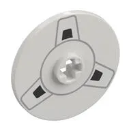 Technic Disc 3 x 3 with print