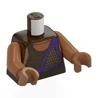 Torso, Sienna Brown Arms and Hands with print