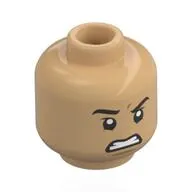 Minifig Head Roronoa Zoro, Eyebrows, Stern / ??? Print