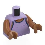 Torso, Sienna Brown Arms and Hands with print