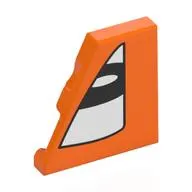Wedge Tile 2 x 2 Left with White Eye Right print