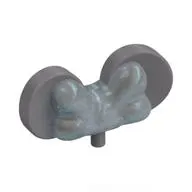 Headwear Accessory Bow with Minnie Mouse Ears, Small Pin, Opal Trans-Clear Pattern