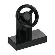 Steering Stand 1 x 2 with White Steering Wheel