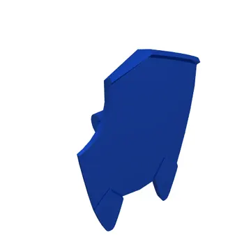 Shield Broad with Spiked Bottom and Cutout Corner