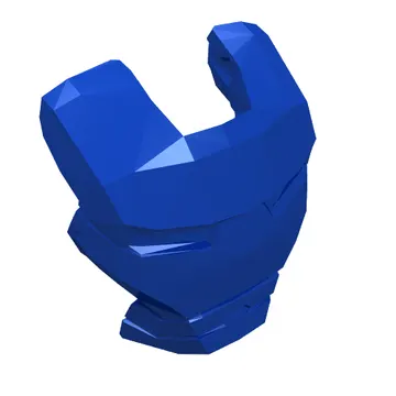 Headwear Accessory Visor Top Hinge with Silver Face Shield, White Eyes and Dark Red Trim Print (Iron Patriot)