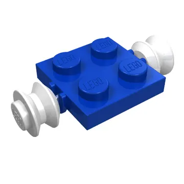 Plate Special 2 x 2 with Wheels White