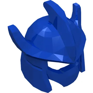 Helmet Trident Shaped with Face Mask with Black Lines Print (Shredder)