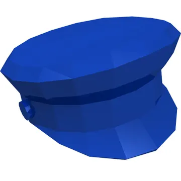 Hat, Captain's Cap with Black Visor, Anchor and Gold Braid Print