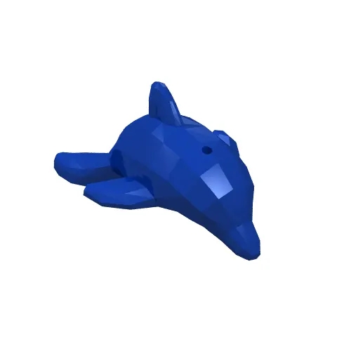 Animal, Dolphin, Jumping with Bottom Axle Holder [Plain]
