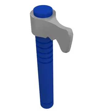 Weapon Tomahawk with Flat Silver Blade