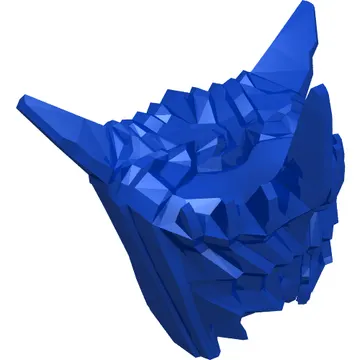 Helmet Spiked with Hood Black Print