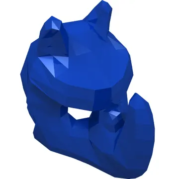 Mask Rhino with Striped Horn Print