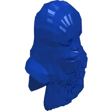 Minifig Head Special, Wookiee with Dark Tan Face Fur and Teeth Print (Chewbacca)