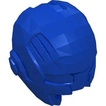 Helmet Space with Mouth Slit and with Black Eyeholes, Red Star and Gold Markings Print