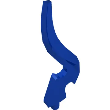 Wave / Flame Rounded Single with Pin