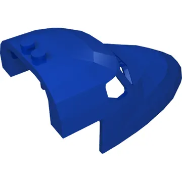Aircraft Fuselage Curved Forward 6 x 10 Top with Yellow Batman Logo