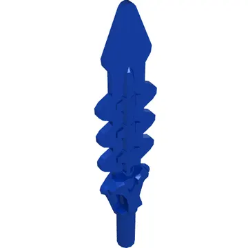 Weapon Sword, Serrated with Snake Skull Hilt and Dark Purple Blade Pattern