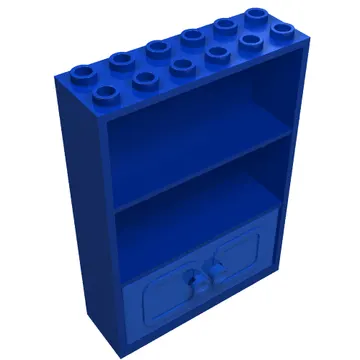 Fabuland, Cupboard 2 x 6 x 7 with Blue Doors