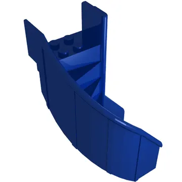 Stairs 6 x 6 x 9 1/3 Curved Enclosed