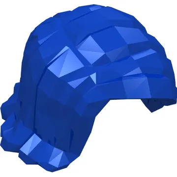 Hair Mid-Length Swept Sideways with Medium Azure Tips print