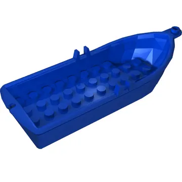 Boat / Rowing Boat 14 x 5 x 2 with Oarlocks [No Hollow Inside Studs]