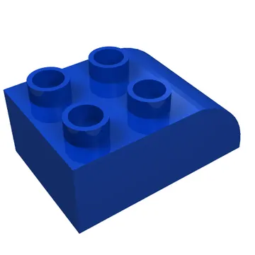 Duplo Brick 2 x 3 with Curved Top and Eye Print on Both Sides