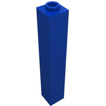 Brick 1 x 1 x 5 with Blocked Open or Hollow Stud
