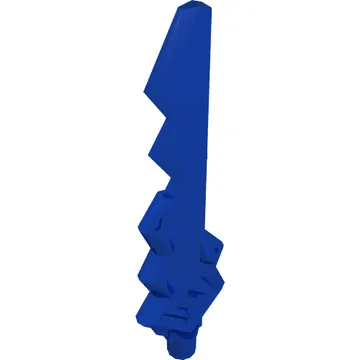 Weapon Sword With Snake and Jagged Blade Trans-Red Pattern