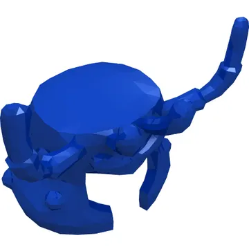 Mask Crab with Antennae and 2 Protruding Eyes
