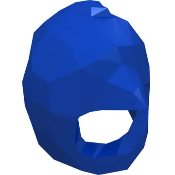 Costume / Mask, Bird with Blue Eyes and Orange Beak Print