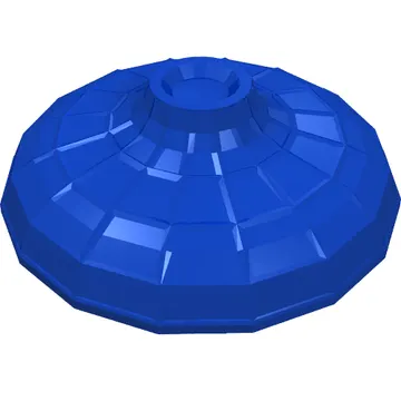 Hat Conical Asian with Raised Center