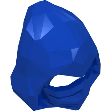 Hood Cowl Pointed, Mask with Eye Holes and Gears and Copper Clock with Spiral Gear Print