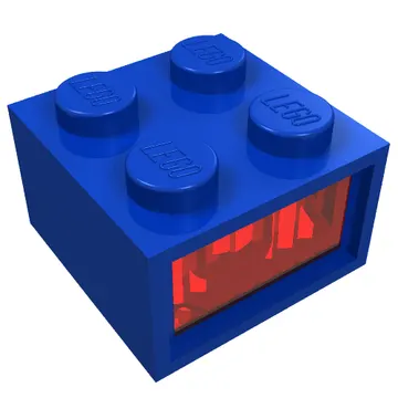 Light Brick 2 x 2 Type 2 12V with Red Diffusor