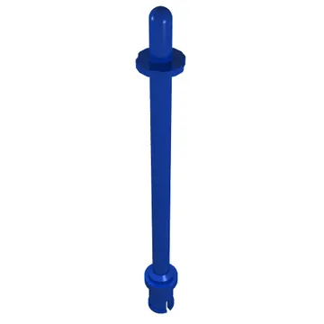 Bar 8L - Two Stop Rings / One Pin, Technic Figure Ski Pole [Rounded End]