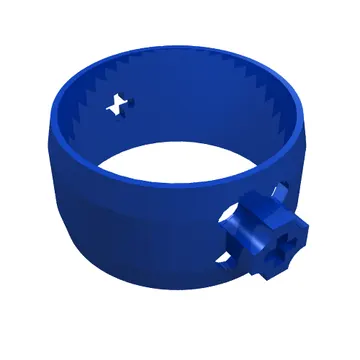 Technic Cylinder 4 x 4 x 1 2/3 with Axle Holes