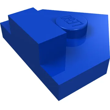 Plate Special 2 x 2 Wedge, Center Stud, 1 x 1/2 Raised Tab