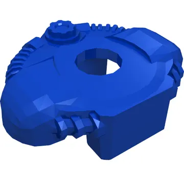 Minifig Neckwear Shoulder Pads with Scuba Tank and Front Panel with Blue Battery Life Indicator Print