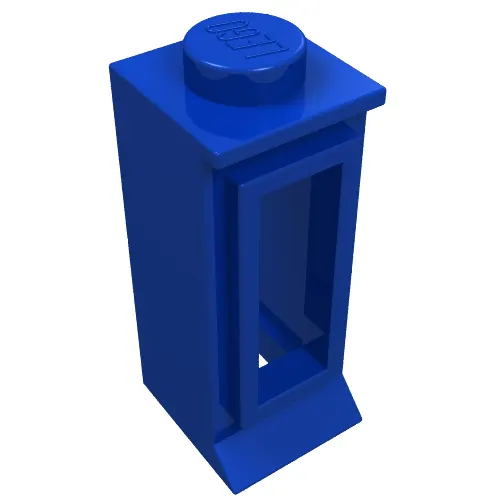 Window 1 x 1 x 2, Extended Lip, Solid Stud [no Glass]