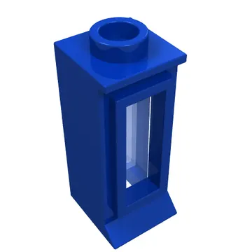 Window 1 x 1 x 2, Extended Lip, Hollow Stud [with Glass]