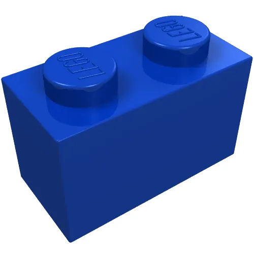 Brick 1 x 2 with Horse Head in White Circle Pattern Model Left Side (Sticker) - Set 7635