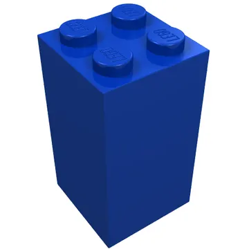Brick 2 x 2 x 3 with 3 Green Dots Print