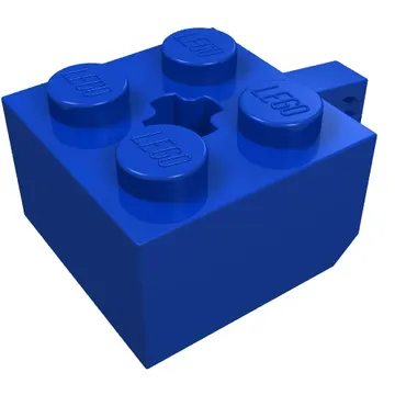 Hinge Brick 2 x 2 Locking with 1 Finger Vertical and Axle Hole [+ Opening]