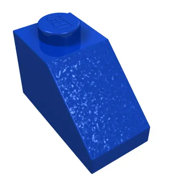 Brick Sloped 45° 2 x 1 with Bottom pin, with 9 Large + 3 Small White Buttons Print