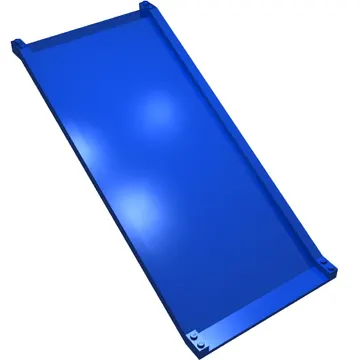 Baseplate Ramp 16 x 32 Inclined, Road with White Center Stripe Print