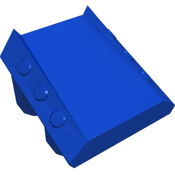 Brick Sloped 2 x 2 No Studs, with 3 Side Pistons Raised Edges and Rip Print
