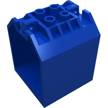Container / Box, Open Ended 4 x 4 x 4 with 1 Hinge Finger Each End with Jail Bars and Star Print