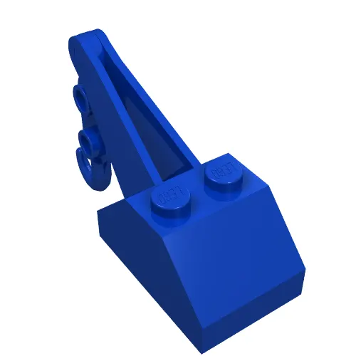 Slope Brick 45° 2 x 3 x 1 & 1/3 Double with Arm and Black Hook