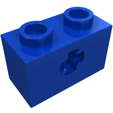 Technic Brick 1 x 2 with Axle Hole Type 2 [X Opening]
