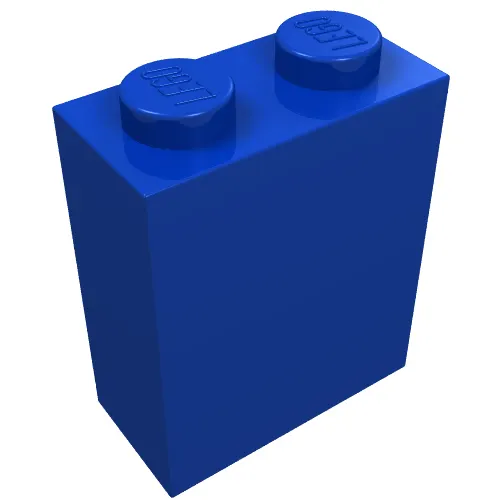 Brick 1 x 2 x 2 with Center Pin [Plain]